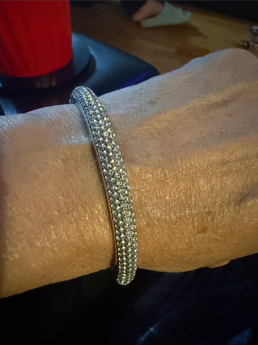 Brighton pebble ice  crystals bangle and earrings set